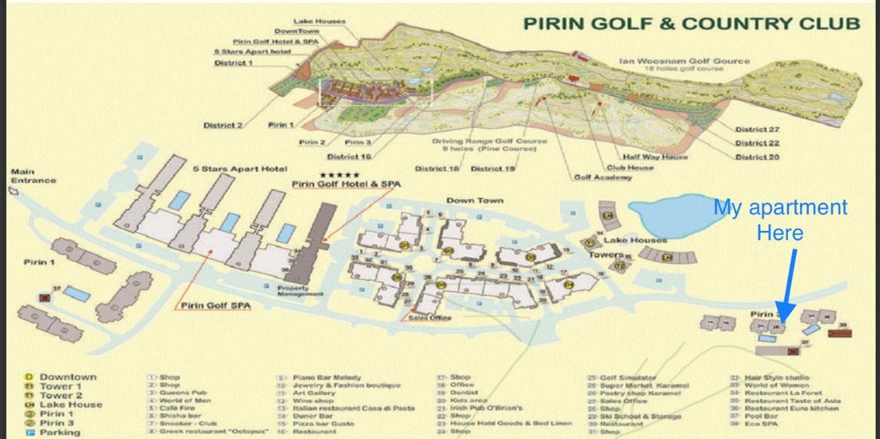 Entire Private Apartment In Pirin Golf & Country Club Bansko Eksteriør bilde
